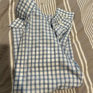 Brooks Brothers Blue and White Plaid Shirt